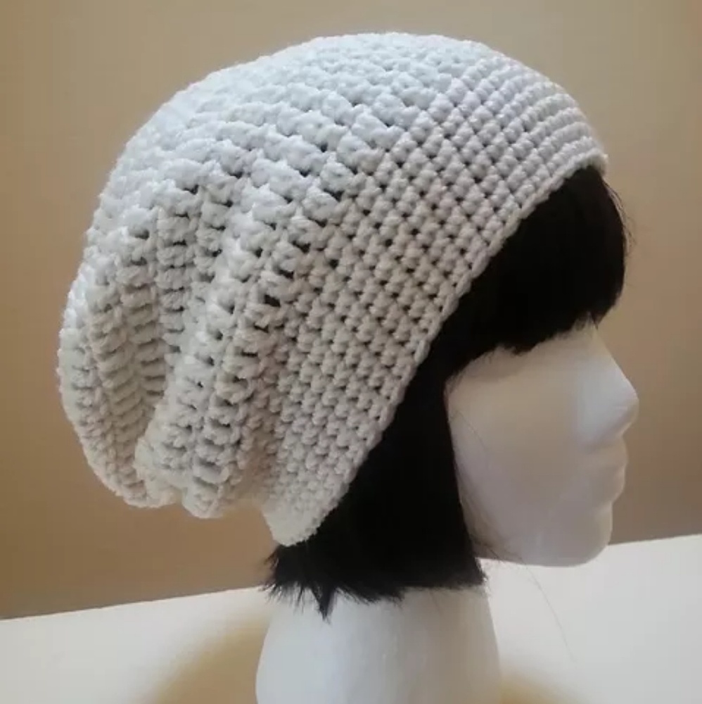 Grey Handmade Slouchy Beanie